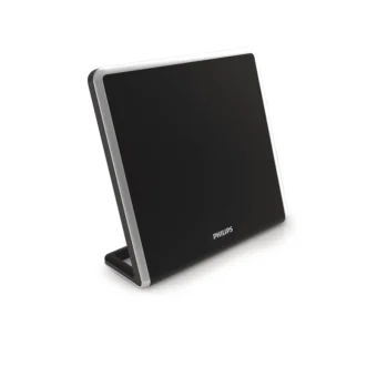 Philips Εσωτερική Κεραία Τηλεόρασης (απαιτεί τροφοδοσία) σε Μαύρο Χρώμα Σύνδεση με Ομοαξονικό (Coaxial) Καλώδιο SDV7220/12