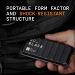 Western Digital Black P40 Game Drive USB-C Εξωτερικός SSD 2TB 2.5" Μαύρο WDBAWY0020BBK-WESN - Image 3