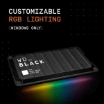 Western Digital Black P40 Game Drive USB-C Εξωτερικός SSD 2TB 2.5" Μαύρο WDBAWY0020BBK-WESN - Image 4