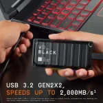 Western Digital Black P40 Game Drive USB-C Εξωτερικός SSD 2TB 2.5" Μαύρο WDBAWY0020BBK-WESN - Image 5