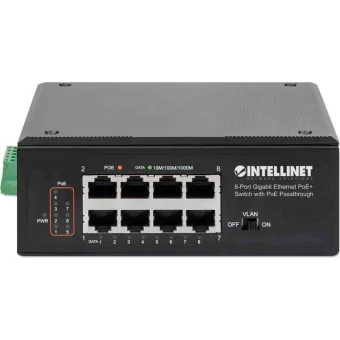 Intellinet IPS-08G-95W Unmanaged L2 PoE+ Switch με 8 Θύρες Gigabit (1Gbps) Ethernet 561624