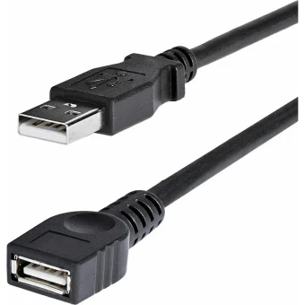 StarTech USB 2.0 Cable USB-A male - USB-A female Μαύρο 1.8m (USBEXTAA6BK)