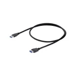 StarTech USB 3.0 Cable USB-A male - USB-A female Μαύρο 1m (USB3SEXT1MBK) - Image 3