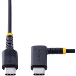 StarTech Angle (90°) USB 2.0 Cable USB-C male - USB-C 60W Μαύρο 1m (S55165067) R2CCR-1M-USB-CABLE - Image 3