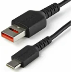 StarTech Only Charge USB 2.0 Cable USB-C male - USB-A 12W Μαύρο 1m (USBSCHAC1M)