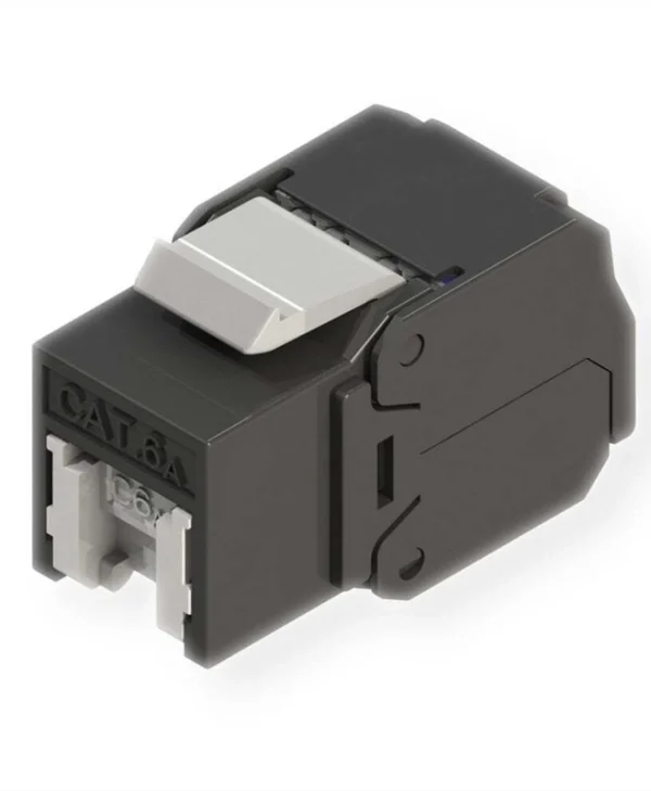 Roline Cat.6a Class Ea Keystone Rj45 Unshielded Tool-free Black 21.17.0320