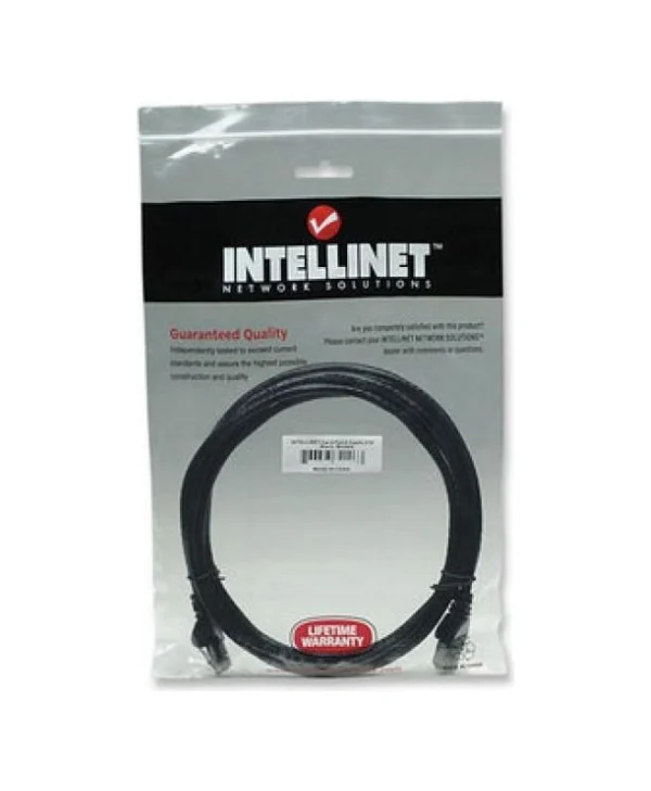 Intellinet Direct Attach Copper Cat.6 Καλώδιο Δικτύου Ethernet 5m Μαύρο 1τμχ 343350