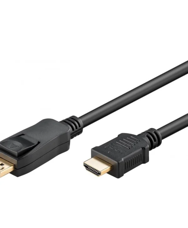 Goobay Cable DisplayPort male - HDMI male 2m Μαύρο (64836)
