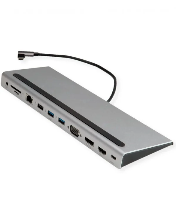 Value USB-C Docking Station με HDMI/DisplayPort 4K PD Ethernet Ασημί (12.99.1117)
