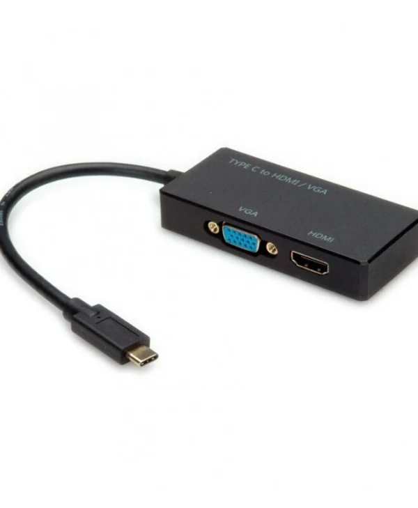 Value Usb Type C To Hdmi + Vga Adapter T-m Value 12.99.3215