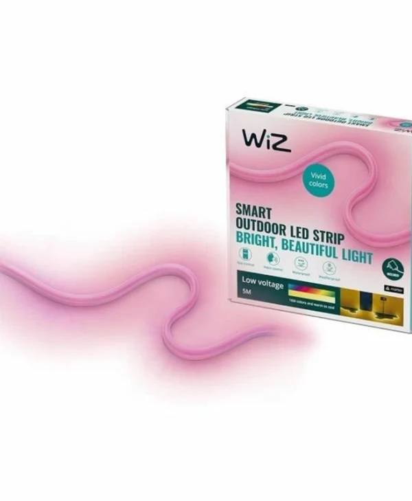 WiZ Αδιάβροχη Smart Ταινία LED Wi-Fi 220V RGBW Φως 5m Neon Flex με Τροφοδοτικό & WiFi Controller 929003315201