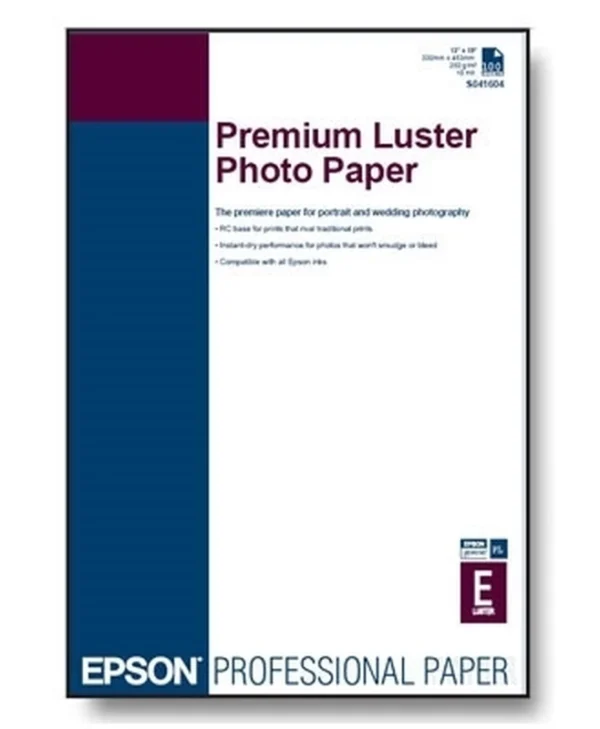 Epson Φωτογραφικό Χαρτί Luster A4 (21x30) 260gr/m² για Εκυπωτές Inkjet 250 Φύλλα C13S041784