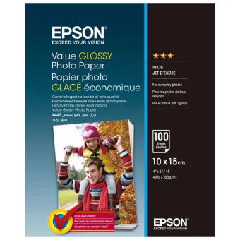 Epson Value Glossy Photo Paper A6 183gr 100 Φύλλα C13S400039