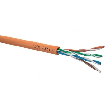Solarix U/UTP Cat.5e Καλώδιο Δικτύου Ethernet χωρίς ακροδέκτες 305m 1τμχ SXKD-5E-UTP-LSOHFR-B2ca