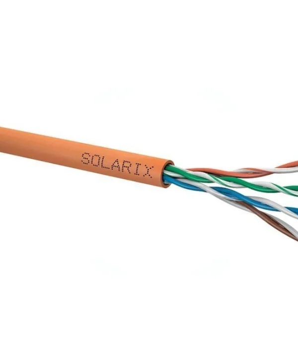 Solarix U/UTP Cat.5e Καλώδιο Δικτύου Ethernet χωρίς ακροδέκτες 305m 1τμχ SXKD-5E-UTP-LSOHFR-B2ca