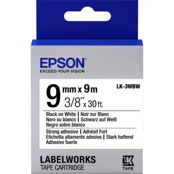 Epson LK-3WBW Γνήσια Μελανοταινία 1τμχ (C53S653007)