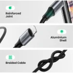 Ugreen Braided 3.5mm to Lightning Cable Μαύρο 1m (70509) - Image 2