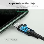 Ugreen Braided 3.5mm to Lightning Cable Μαύρο 1m (70509) - Image 3