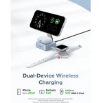 Ugreen Ασύρματος Φορτιστής Qi2 GaN με Θύρα USB-C και Καλώδιο USB-C 25W Γκρι (W752) 55960B - Image 12