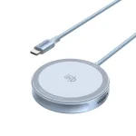 Ugreen Ασύρματος Φορτιστής Qi2 GaN 25W Γκρι (W753) 55959