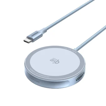 Ugreen Ασύρματος Φορτιστής Qi2 GaN 25W Γκρι (W753) 55959