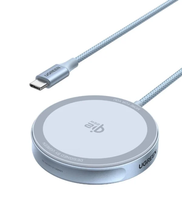 Ugreen Ασύρματος Φορτιστής Qi2 GaN 25W Γκρι (W753) 55959