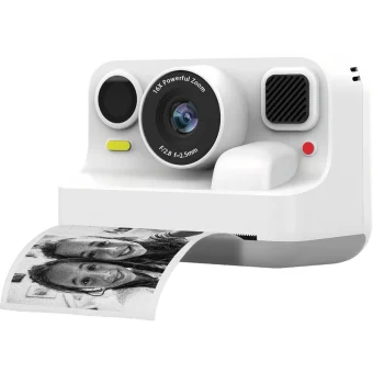 Denver KPC-1374BTW Παιδική Φωτογραφική Μηχανή 48MP Full HD (1080p) με Θερμική Εκτύπωση Λευκή KPC-1374BTW WHITE