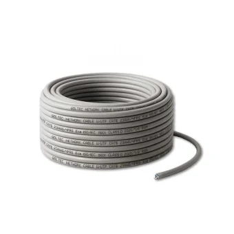 Qoltec Direct Attach Copper Cat.6 Καλώδιο Δικτύου Ethernet 100m Γκρι 1τμχ 54560