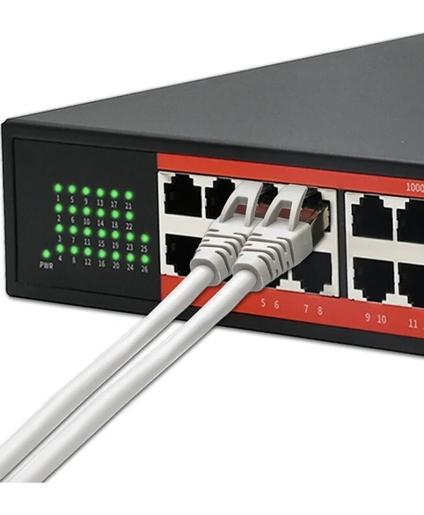 Qoltec 52365 L2 PoE Switch με 24 Θύρες Gigabit (1Gbps) Ethernet