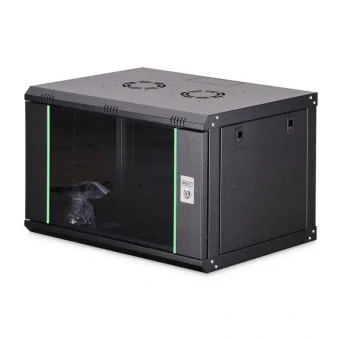 Digitus Επιτοίχια Καμπίνα Rack 19U Μαύρο DN-37101
