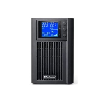 Qoltec UPS On-Line 1000VA 800W με 2 Schuko Πρίζες 52640