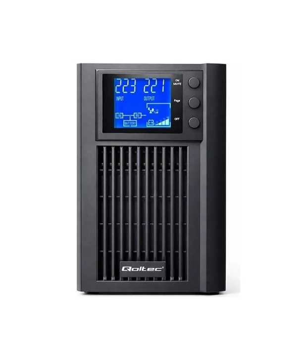 Qoltec UPS On-Line 1000VA 800W με 2 Schuko Πρίζες 52640