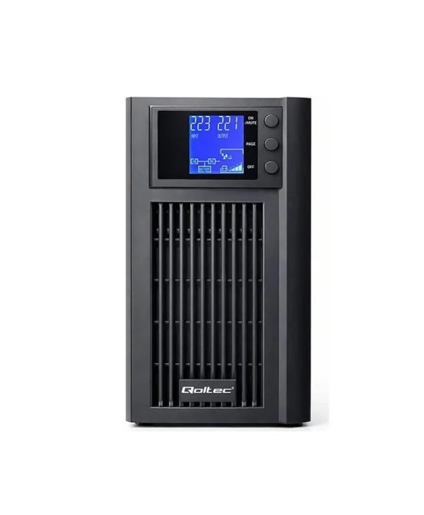 Qoltec UPS On-Line 3000VA 2400W με 2 Schuko Πρίζες 52642