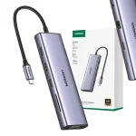 Ugreen Cm498 USB-C Docking Station με 4K PD Ethernet Γκρι 15601