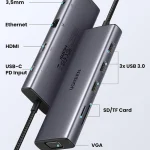 Ugreen Cm498 USB-C Docking Station με 4K PD Ethernet Γκρι 15601 - Image 6