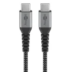 Goobay USB 2.0 Cable USB-C male - USB-C 60W Γκρι 2m (49303)