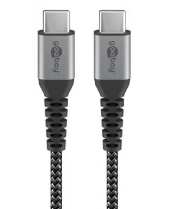 Goobay USB 2.0 Cable USB-C male - USB-C 60W Γκρι 2m (49303)