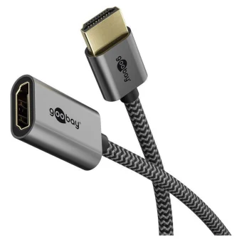 Goobay Μετατροπέας HDMI male σε HDMI female Γκρι 1τμχ 79145