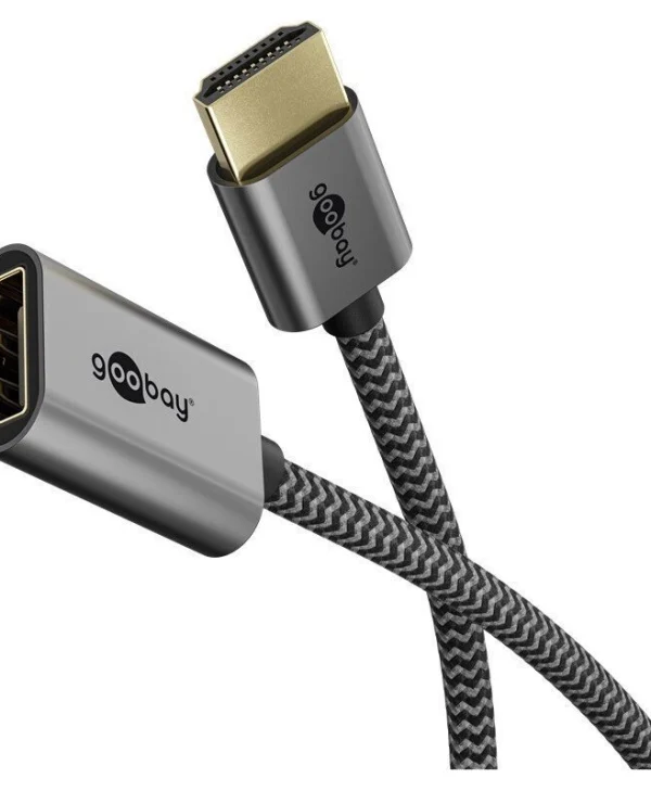 Goobay Μετατροπέας HDMI male σε HDMI female Γκρι 1τμχ 79145