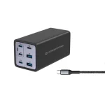 Conceptronic Βάση Φόρτισης με 2 Θύρες USB-A και 4 Θύρες USB-C 200W Power Delivery σε Μαύρο χρώμα (OZUL06BE)