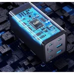 Conceptronic Βάση Φόρτισης με 2 Θύρες USB-A και 4 Θύρες USB-C 200W Power Delivery σε Μαύρο χρώμα (OZUL06BE) - Image 5