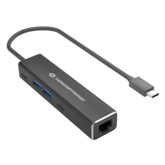 Conceptronic ABBY13B USB-C Αντάπτορας Δικτύου για Ενσύρματη σύνδεση Ethernet