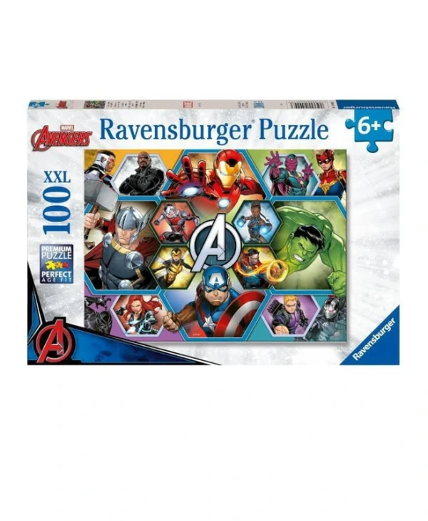 Παιδικό Puzzle XXL Marvel: Avengers 100pcs Ravensburger 12004029