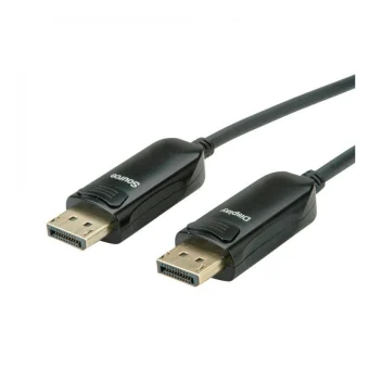 Roline Cable DisplayPort male - DisplayPort male 15m Μαύρο (14.01.3491-1)
