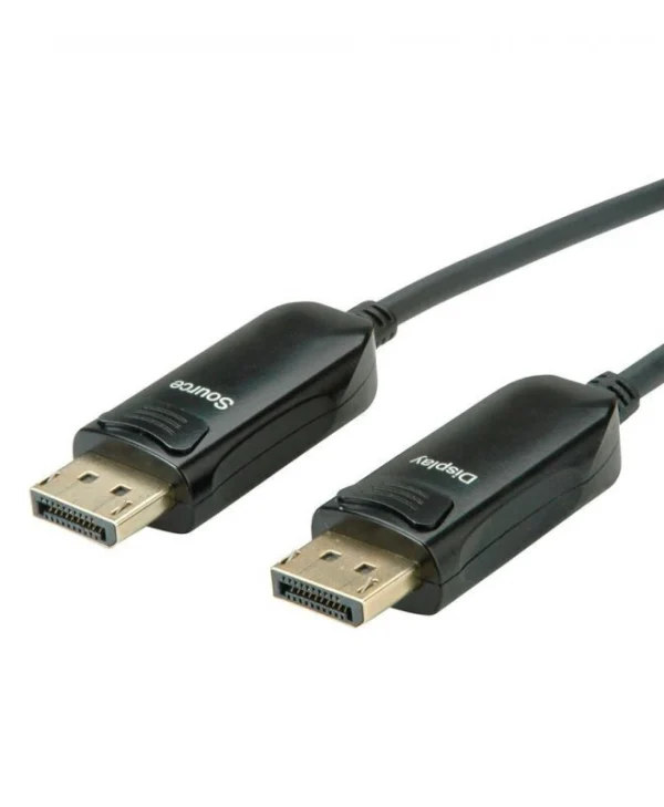 Roline Cable DisplayPort male - DisplayPort male 15m Μαύρο (14.01.3491-1)
