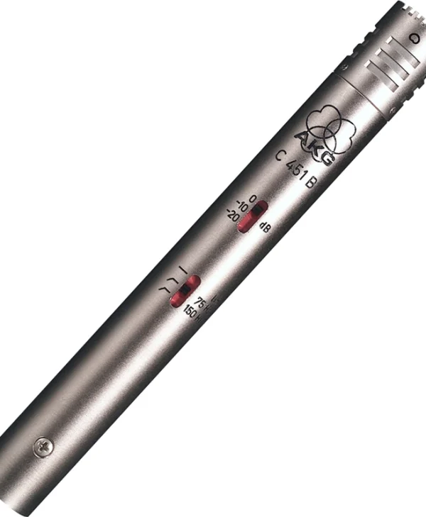 AKG C451 B Πυκνωτικό Μικρόφωνο XLR Shock Mounted για Studio σε Ασημί Χρώμα 030-03-080
