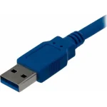StarTech USB 2.0 Cable USB-A male - USB-B male Μπλε 1m (USB3SAB1M) - Image 2