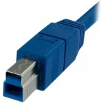 StarTech USB 2.0 Cable USB-A male - USB-B male Μπλε 1m (USB3SAB1M) - Image 3