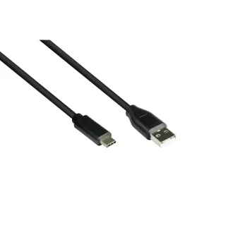 Good Connections USB 2.0 Cable USB-C male - USB-C / USB-A Μαύρο 0.5m (GC-M0116)