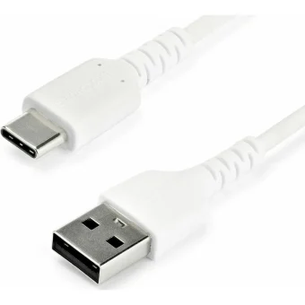 StarTech USB 2.0 Cable USB-C male - USB-A 60W Λευκό 1m RUSB2AC1MW